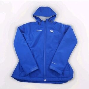 Columbia University Kentucky Jacket Women L Omni-Wind Hood Fleece Lined Wildcats